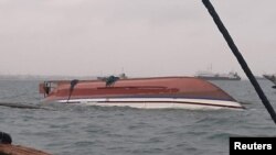 선박 전복 사고. (자료사진)