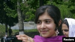 Malala Yousufzai is seen in Swat Valley, northwest Pakistan, in this undated file photo.