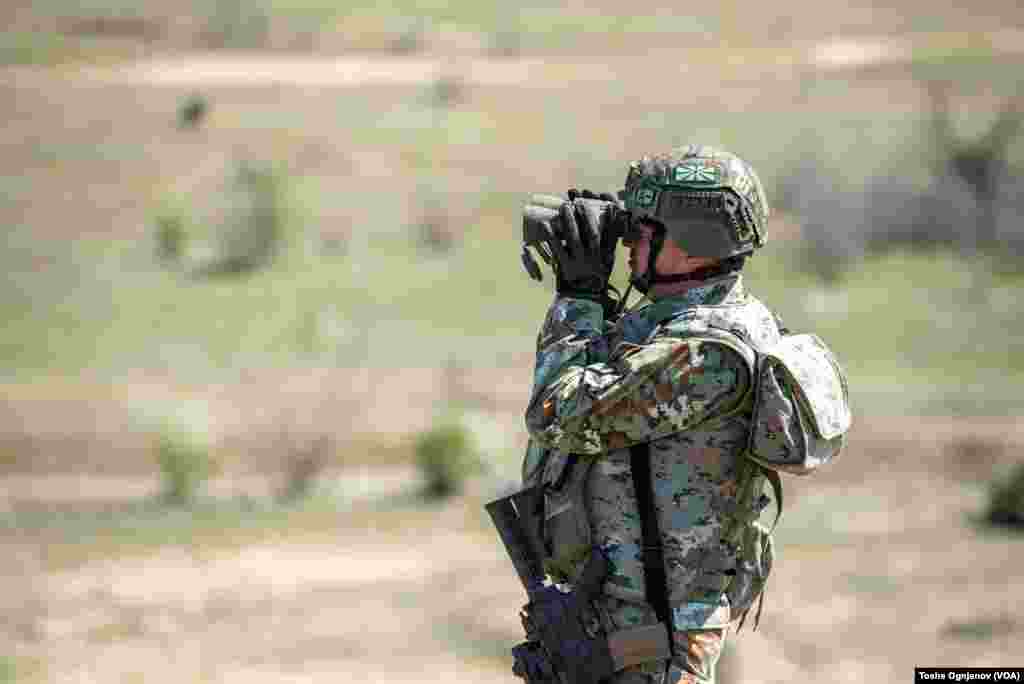 Army of North Macedonia - military drill Flash22 at training center Krivolak