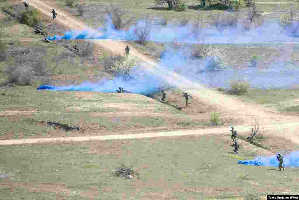 Army of North Macedonia - military drill Flash22 at training center Krivolak