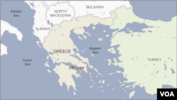 Map of the Aegean Sea, Greece and Turkey