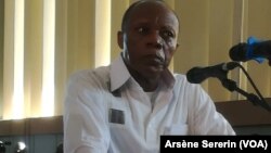 Le général Mokoko, ex-candidat à la présidentielle de 2016, à Brazzaville, le 7 mai 2018. (VOA/Arsène Séverin)