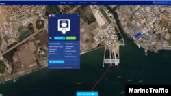 MH라는 이름의 유조선이 북한 남포 유류 항구 일대에 머문 기록이 담긴 마린트래픽 자료. 제공=MarineTraffic