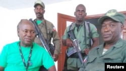 Membres de l'ancienne armée haïtienne, FADH dans le Plateau Central en Haïti. Photo Josué Joseph, 20 mars 2018.