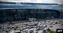 FILES - This file photo taken on October 10, 2017 shows the Domodedovo International Airport outside Moscow.