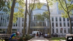 FILE - The U.S. Federal Court building in Brooklyn, N.Y., is seen in a July 17, 2015, photo.