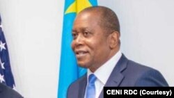 Mokambi ya CENi ya RDC Denis KAdima bakutani na Kinshasa, RDC, 10 août 202. (CENI RDC)