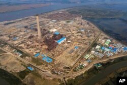 The Maitree Thermal Power Plant is seen in Rampal, Bangladesh, May 3, 2021. India and Bangladesh announced, Sept. 6, 2022, the completion of the first unit of the plant, a joint project that will enhance Bangladesh’s power generation capacities.