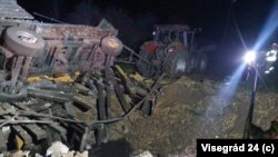 პოლონეთში ჩამოვარდნილი ერთ-ერთ რაკეტის ადგილი, 15 ნოემბერი, 2022 წელი