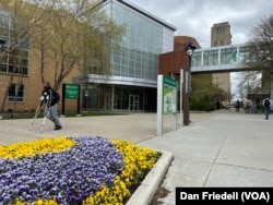 The exterior of CSU's recreation center in Cleveland, Ohio.