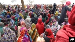 FILE- Sudanese refugees at Zabout refugee camp in Goz Beida, Chad, July 1, 2023. The U.N. said 72% of the displaced were from the capital, Khartoum, and 9% from West Darfur province.