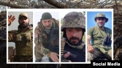 ქართველი მებრძოლები დავით ქუჩუკიანი, ვახტანგ ბარაბაძე, მიხეილ მაზანაშვილი და არსენ ქეცბაია უკრაინის ქალაქ ბახმუტის დაცვის დროს დაიღუპნენ