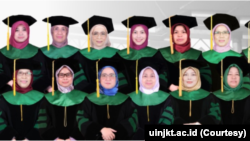 Bertepatan dengan peringatan Hari Ibu 22 Desember, UIN Syarif Hidayatullah Jakarta mengukuhkan 16 Guru Besar atau Profesor perempuan. (Foto: Courtesy/uinjkt.ac.id)