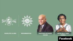 Para penerima penghargaan Zayed Award for Human Fraternity 2024: Nahdlatul Ulama dan Muhammadiyah, Ahli bedah jantung Mesir Sir Magdi Yacoub, dan pemimpin akar rumput Sister Nelly Leon Correa dari Chili. (Facebook/humanfraternity)