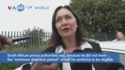 VOA60 World - Olympic sprinter Oscar Pistorius denied parole 