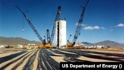 แฟ้มภาพ - สถานที่ทดลองอาวุธนิวเคลียร์ใต้ดินของสำนักงานความมั่นคงทางนิวเคลียร์แห่งชาติ หรือ NNSA (National Nuclear Security Administration) ที่รัฐเนวาดา