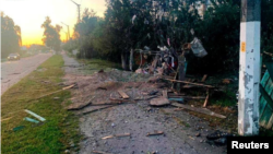  تصویری که رویترز به نقل از «سرویس مطبوعاتی خدمات اضطراری دولتی اوکراین» در منطقه کی‌یف منتشر کرد.