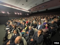 Projekcija filma "20 dana u Marijupolju" u Dvorani Kulturnog centra Beograda. (Foto: Glas Amerike/Stefan Miljuš)