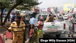 Imodokari y'igipolisi iriko isomba abantu bafashwe mu gisagara c'ubutunzi Bujumbura