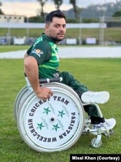 Pakistani Musal Khan, who contracted polio at age 2, navigates life in a wheelchair.
