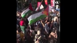 台北举行游行集会呼吁以哈战争立即停火 