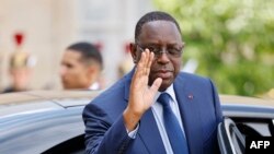 Le président sénégalais Macky Sall (Photo by Ludovic MARIN / AFP)
