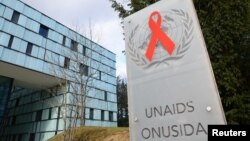 The headquarters of the UNAIDS in Geneva, Switzerland, Feb. 2, 2023. UNAIDS said, July 13. 2023, that it is possible to end AIDS by 2030 if countries demonstrate the political will to invest in prevention and treatment and adopt non-discriminatory laws.