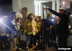 Nadiem Makarim meninjau Museum Nasional Indonesia di Jakarta, pasca kebakaran, 17 September 2023. (Instagram/nadiemmakarim)