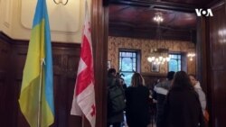 Tbilisidə Rusiyanın Ukraynaya hücumunun ikinci ili ilə bağlı tədbir keçirilib