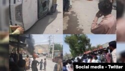 درگیری در شهر سرباز (منبع: کمپین فعالین بلوچ)