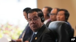 FILE - Cambodia's Prime Minister Hun Sen attends the 42nd ASEAN Summit in Labuan Bajo, East Nusa Tenggara province, Indonesia, May 10, 2023. 