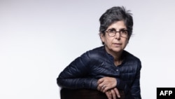 French-Iranian anthropologist and academic Fariba Adelkhah poses during a photo session in Paris, Nov. 3, 2023. 