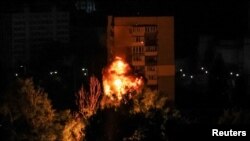 ຮູບພາບການລະເບີດໃນກິຢິບ ຈາກການໂຈມຕີດ້ວຍໂດນຂອງຣັດເຊຍ ໃ​ນ​ວັນ​ທີ 13 ກໍລະກົດ 2023