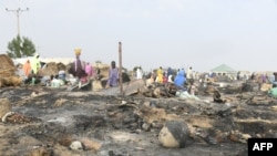 Tsohon hoton wani sansanin 'yan gudun hijira da gobara ya lakume