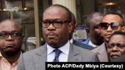 Delly Sesanga (G2) nsima na bokutani na mokambi ya Misala mya maponami na RDC (CENI), Kinshasa, RDC, 30 sanza ya motoba 2023. (Photo ACP/Dady Mbiya)