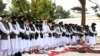 Tolibon yetakchilari hayit namozini o'qimoqda, Kobul, Afg'oniston.