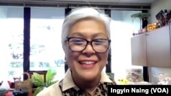 Miemie Winn Byrd is an expert in U.S.-Myanmar relations. (Ingyin Naing/VOA)
