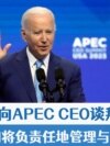 拜登向APEC CEO谈拜习会:美国将负责任地管理与中国的竞争