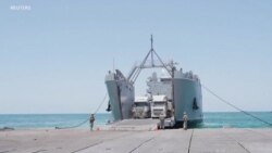 Yon Bato Kago Ameriken Chaje ak Asistans Imanite pou Moun Gaza Rive Izrayel