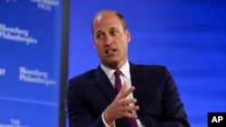 Britain's Prince William is pictured at the Earthshot Prize Innovation Summit in New York, Sept. 19, 2023. He was in Singapore on Nov. 5, 2023, for the annual Earthshot Prize awards, to support those with solutions to battle climate change.