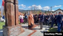 Celebrating the Day of Russian Volunteers in Višegrad. Photo: Detektor