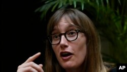 Sarah Leslie govori tokom intervjua za Associated Press u Seulu, Južna Koreja, u srijedu, 19. jula 2023.