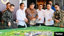 Presiden Jokowi meresmikan Kawasan Ekonomi Khusus Lido di Bogor, 31 Maret 2023. (Twitter/@jokowi)