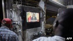 L'ancien président sénégalais Macky Sall lors d'une conférence de presse télévisée.