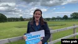 在香港长大并生活了17年的露西·德梅里是沃金汉姆(Wokingham)的保守党议员候选人。