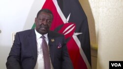 Minis Afè Etranje Kenya Musalia Mudavadi, pandan yon entèvyou ak sèvis Swahili VOA nan Washington, 1 Fevriye, 2024. 