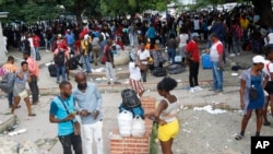 Thousands of Haitians were stranded at the Port-au-Prince Airport on Oct. 30, after the government banned all charter flights to Nicaragua as migrants sought to flee the poverty and violence in their country.