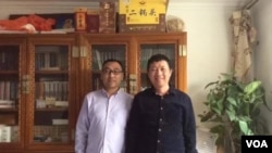 唐吉田和赵中元医师，2015拍摄。(美国之音 周星晨)