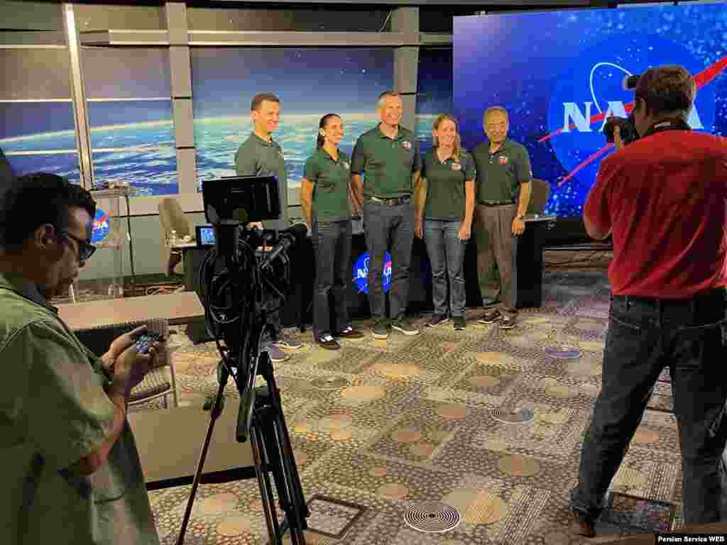 کنفرانس خبری اعضای مأموریت &laquo;کرو ۷&raquo; به فرماندهی یاسمین مقبلی&nbsp;