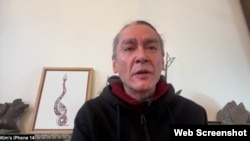 Kim Aris, the son of Myanmar’s detained former leader Aung San Suu Kyi, speaks with VOA via Zoom from his home in England, Feb. 2, 2024.